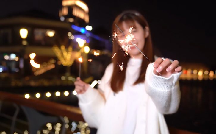 将仙女棒做为前景